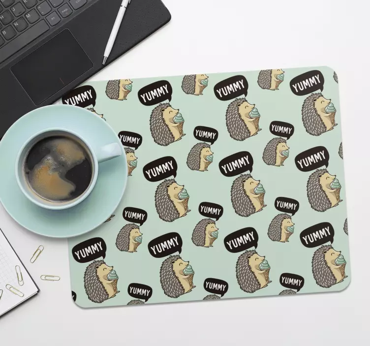 Tappetino mouse originale personaggi di riccio carino - TenStickers