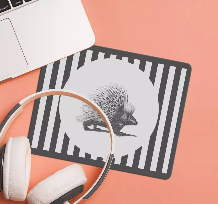 Tappetino mouse originale porcospino a strisce - TenStickers