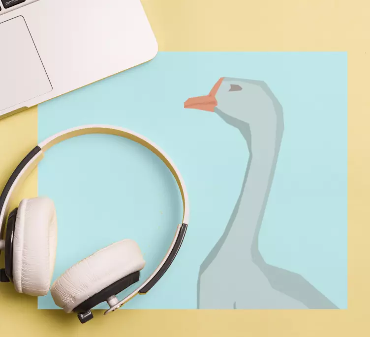 Tappetino mouse originale profilo oca geometrico - TenStickers