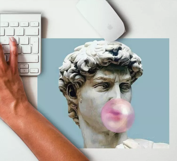 Tappetino mouse originale scultura in marmo gorgogliante - TenStickers