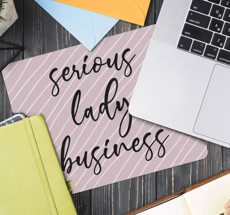 Tappetino mouse originale strisce rosa giocose - TenStickers