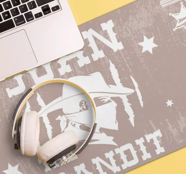 Tappetino mouse personalizzabile a tema cowboy - TenStickers