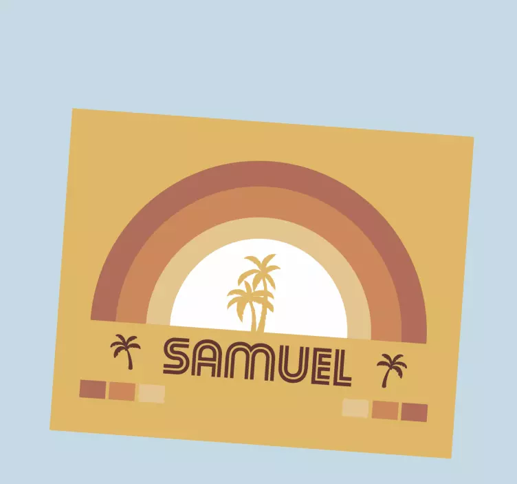 Tappetino mouse personalizzabile design arcobaleno - TenStickers