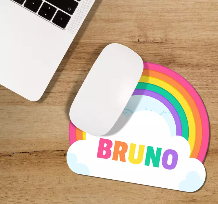 Tappetino mouse personalizzato arcobaleno - TenStickers
