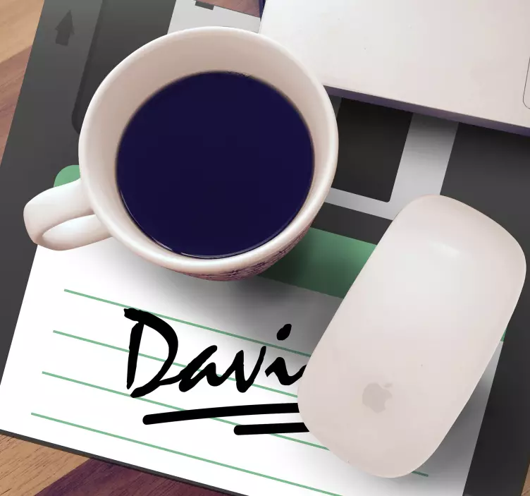 Tappetino mouse con nome Blocco personalizzato - TenStickers