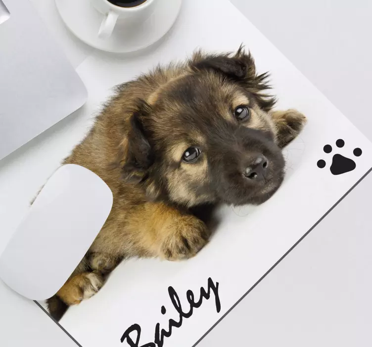 Tappetino mouse con nome cane personalizzati - TenStickers