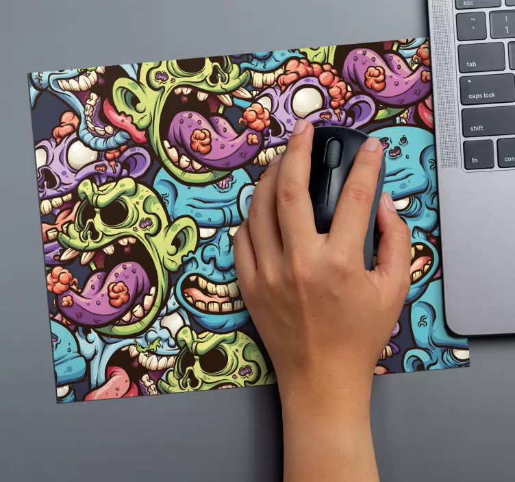 Tappetino per mouse da gioco originale zombi - TenStickers