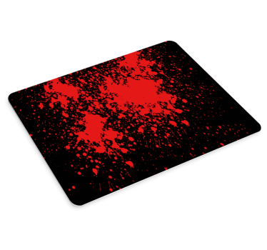 Tappetino mouse originale macchie rosse astratte - TenStickers