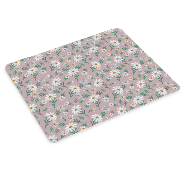 Tappetino mouse con motivi e texture sfondo floreale rosa - TenStickers