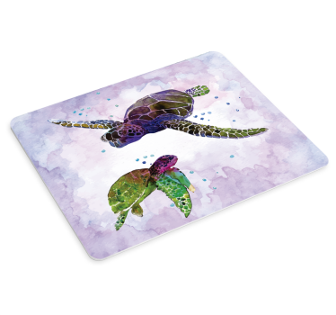 Tappetino mouse originale tartarughe marine colorate - TenStickers