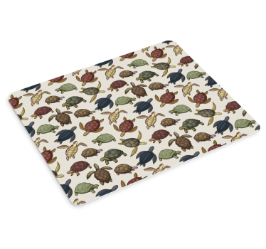 Tappetino mouse originale design tartarughe - TenStickers