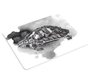 Tappetino mouse originale illustrazione tartaruga pattern - TenStickers