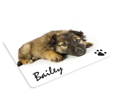 Tappetino per mouse con nome Foto e nome del cane personalizzati - TenStickers