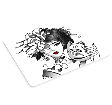 Tappetino per mouse anime Ragazza anime gotica - TenStickers