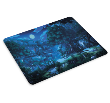 Tappetino mouse anime foresta crepuscolare serena - TenStickers
