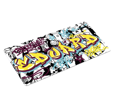 Tappetino gaming Graffiti personalizzabili - TenStickers