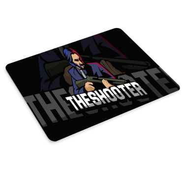 Tappetino mouse gaming personaggio shooter stilizzato - TenStickers