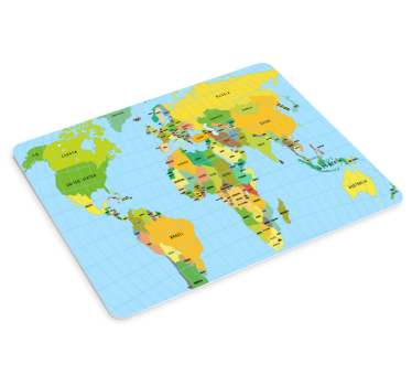 Tappetino mouse mappamondo Politica - TenStickers