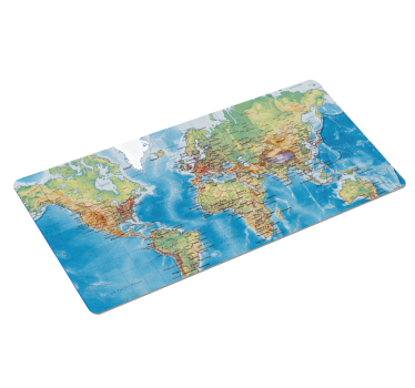 Tappetino per mouse con mappa del mondo fisica - TenStickers