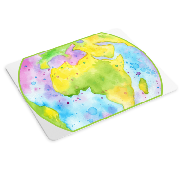 Tappetino mouse mappamondo Planisfero - TenStickers