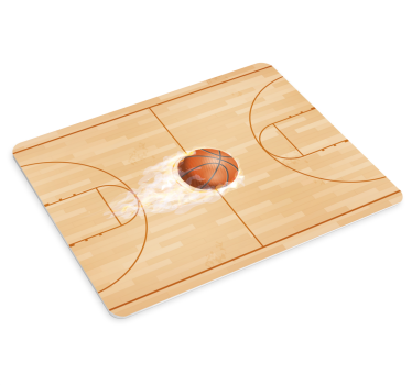 Mouse pad originale Campo da basket - TenStickers