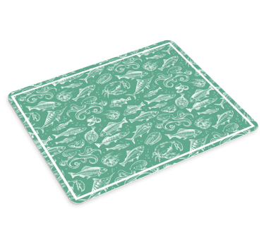 Tappetino mouse con motivi e texture pesci e creature marine - TenStickers