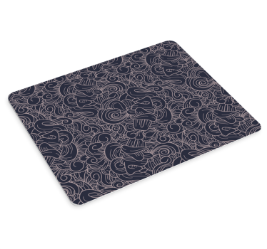 Tappetino mouse con motivi e texture linee eleganti - TenStickers