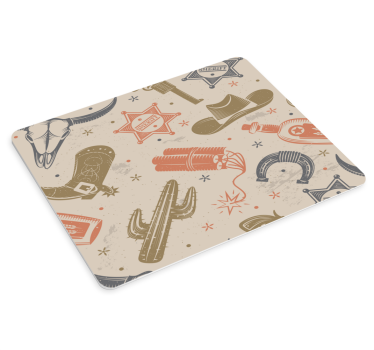 Tappetino mouse originale elementi a tema western - TenStickers