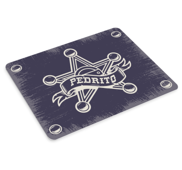 Tappetino mouse personalizzabile emblema stella sceriffo - TenStickers