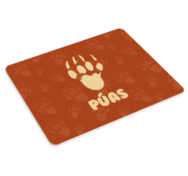 Tappetino mouse originale impronta di zampa d'orso - TenStickers