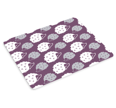 Tappetino mouse con motivi e texture riccio carino - TenStickers