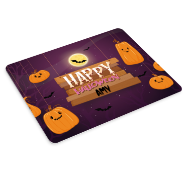 Tappetino mouse di natale tema halloween felice - TenStickers
