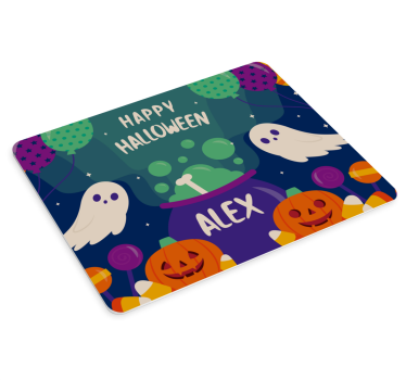 Tappetino mouse personalizzabile auguri di halloween - TenStickers