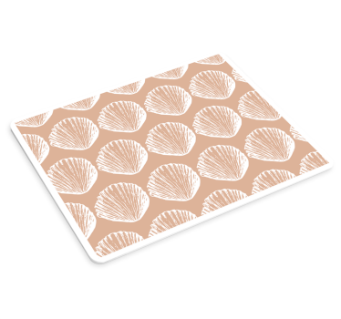 Tappetino mouse con motivi e texture variazione conchiglie - TenStickers
