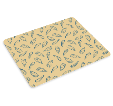 Tappetino mouse con motivi e texture con motivo conchiglia - TenStickers