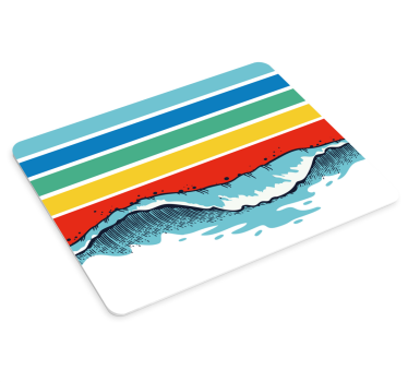 Tappetino mouse con motivi e texture onde e strisce - TenStickers