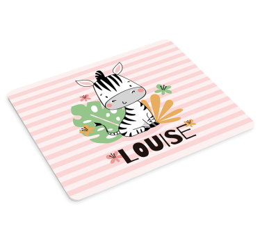 Tappetino mouse originale personaggio zebra carina - TenStickers