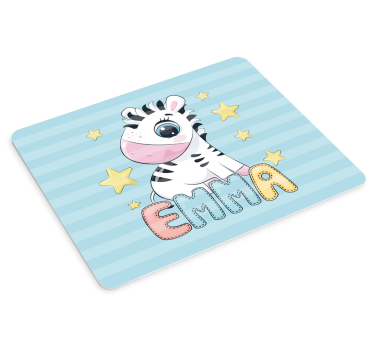 Tappetino mouse originale illustrazione zebra carina - TenStickers