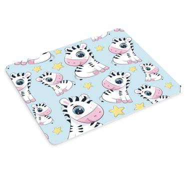 Tappetino mouse originale personaggi zebra carini - TenStickers