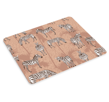 Tappetino mouse con motivi e texture a righe zebra - TenStickers