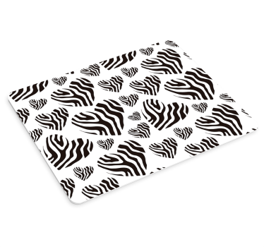 Tappetino mouse con motivi e texture motivo a cuore zebra - TenStickers