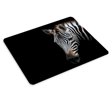 Tappetino mouse originale testa di zebra in primo piano - TenStickers