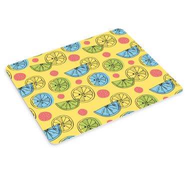 Tappetino mouse con motivi e texture fette di agrumi - TenStickers