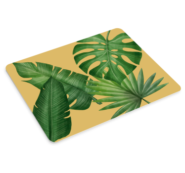 Tappetino mouse con motivi e texture foglie tropicali - TenStickers
