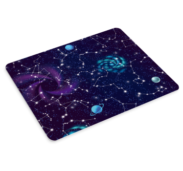 Tappetino mouse mappamondo universo stellato - TenStickers