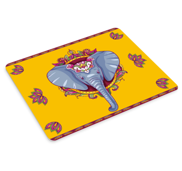 Tappetino mouse originale illustrazione elefante vivace - TenStickers