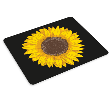 Tappetino mouse originale centro tavola girasole - TenStickers