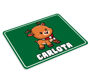 Tappetino mouse di natale renna cartone carina - TenStickers