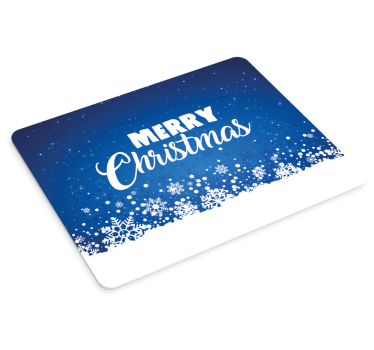 Tappetino mouse di natale fiocchi di neve festivi - TenStickers
