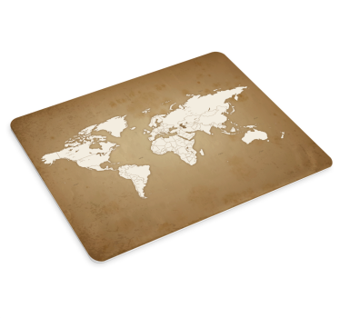 Tappetino mouse mappamondo Sfondo vintage - TenStickers
